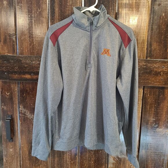 Medium Minnesota Gophers Mens Quarter Zip Pullover - Picture 1 of 5